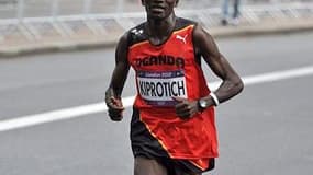 Stephen Kiprotich dans le feu de l'action, à Londres