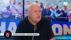 #ChampionsDuMonde Le retour des Bleus et la colère d'@etienneliebig : "On a l'impression d'assister au retour des poilus à la fin de la guerre. Ce ne sont pas des héros mais des mecs qui tapent dans un ballon ! Arrêtons." #GGRMC