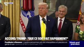 Guerre en Ukraine: "Nous voulons que cela soit fait rapidement", déclare Trump à propos d'un accord de paix