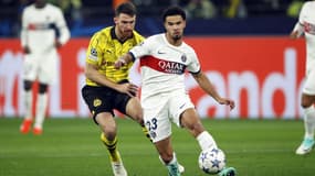 Warren Zaïre-Emery lors de Dortmund-PSG, le 13 décembre 2023 en Ligue des champions