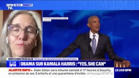 "Un symbole de l'espoir, de la classe", ce qu'évoque Barack Obama pour l'électorat démocrate selon Gretchen Pascalis, porte-parole des Democrats Abroad France