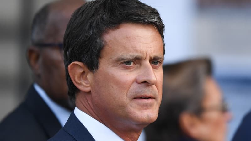 Manuel Valls lors des funérailles de Jacques Chirac à Paris le 30 septembre 2019