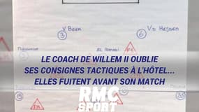 Le coach de Willem oublie ses consignes tactiques à l'hôtel... elles fuitent avant son match