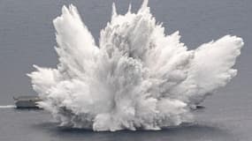 Explosion d’une mine navale à proximité de la FLF Courbet, 25 février 2025 - © Marine nationale