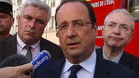 François Hollande a exprimé ses condoléances vendredi à Brétigny-sur-Orge.