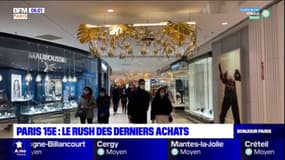 Paris: le rush des derniers achats avant les fêtes