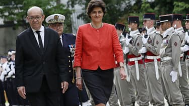 Jean-Yves Le Drian et Sylvie Goulard