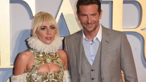 Lady Gaga et Bradley Cooper à la première de "A Star is Born" à Londres, en septembre 2018