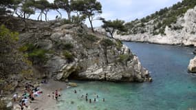 La calanque de Sugiton, à Marseille, le 24 juin 2022