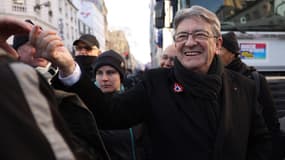 Jean-Luc Mélenchon, à Paris, le 21 janvier 2023. 