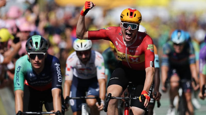 Soren Waerenskjold remporte la 11e etape du Tour de France 2026 a Nevers le 15 juillet 2026 2320614