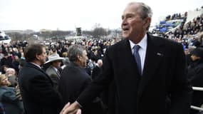 George W. Bush lors de l'investiture de Donald Trump, le 20 janvier 2017.