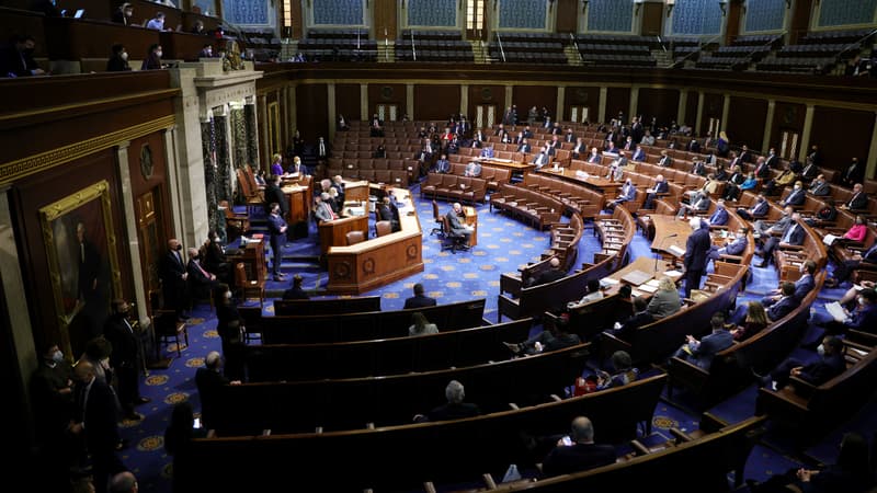 Le Congrès américain, lorsqu'il a pu reprendre sa séance pour la certification de la victoire de Joe Biden, mercredi 6 janvier 2021