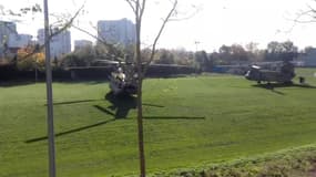 Centenaire de l’Armistice : cinq hélicoptères de l’armée américaine au stade Georges-Tauziet à Meaux