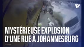 Une mystérieuse explosion éventre une rue en plein Johannesburg
