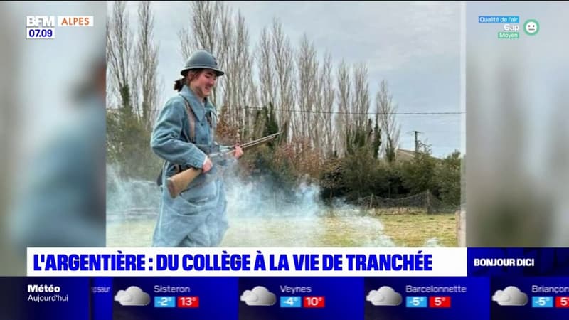 Hautes-Alpes: une journée dans les tranchées pour des collégiens de L'Argentière-la-Bessée
