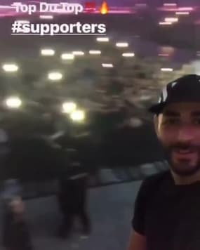 Benzema s'invite au concert de Booba