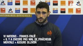 VI Nations - France-Italie : « Il y a encore pas mal de fraîcheur mentale » assure Ollivon