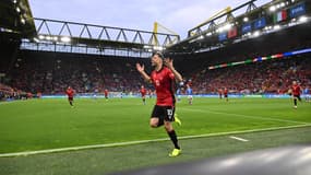 Nedim Bajrami lors du match Italie-Albanie, à Dortmund le 15 juin 2024