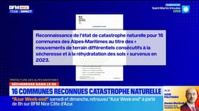 Sécheresse dans les Alpes-Maritimes: la catastrophe naturelle reconnue dans 16 communes