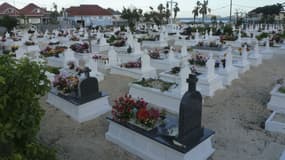 Le cimetière de Lorient à Saint-Barthélemy le 8 décembre 2017