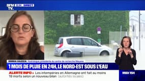 Inondations dans le Nord-est: pour l'hydrologue Emma Haziza, "on pourrait adapter les bâtiments pour que l'eau ne pénètre pas"