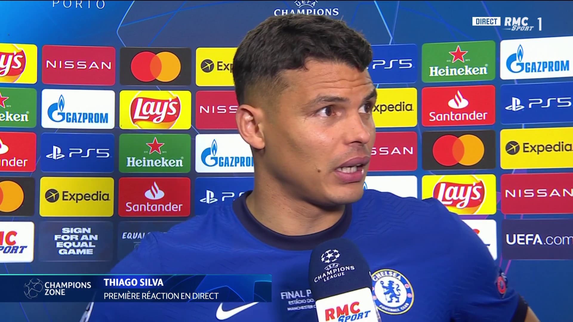 Thiago Silva sur RMC Sport Thiago Silva sur RMC Sport