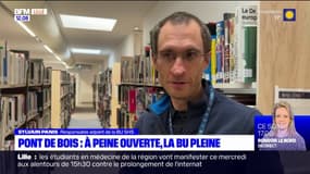 Université de Lille: une bibliothèque provisoire sur le campus de Pont de Bois