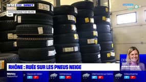Rhône: ruée sur les pneus neige