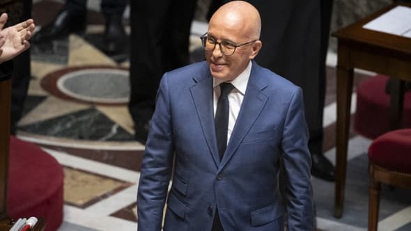Le chef des députés UDR, Éric Ciotti, le 16 octobre 2025 à l'Assemblée nationale 
