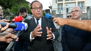 François Hollande à Donzenac (Corrèze), le 30 mai 2022.
