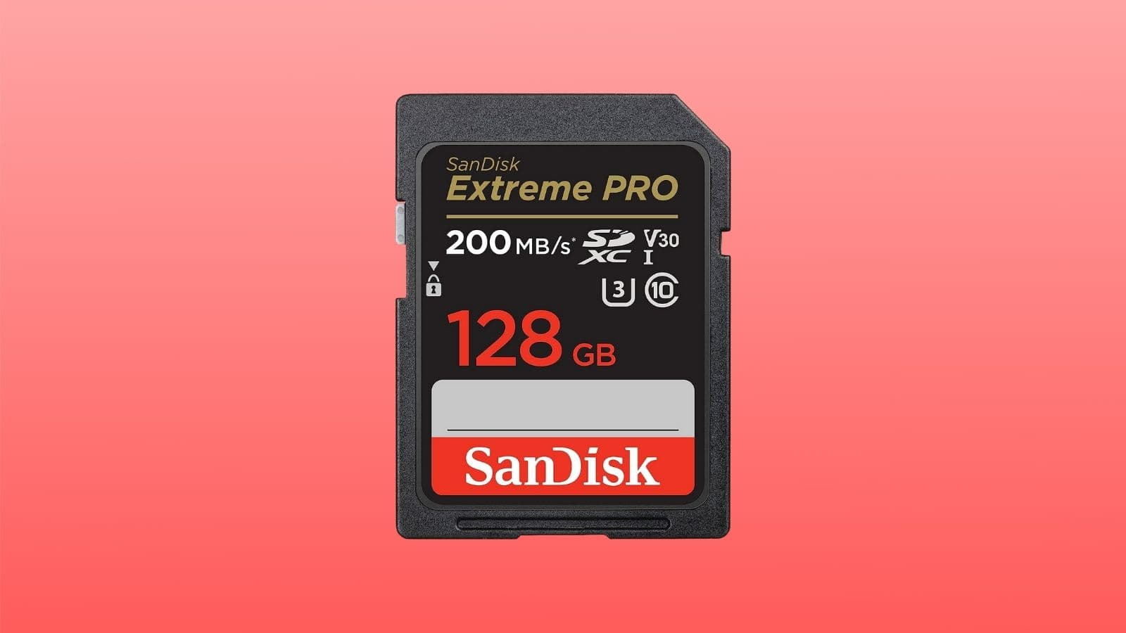 écrase le prix de cette carte SD Sandisk de 128 Go - Le