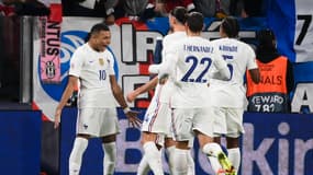 La joie de Kylian Mbappé après son but