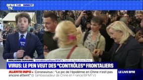 Virus: Le Pen veut des "contrôles" frontaliers - 25/02