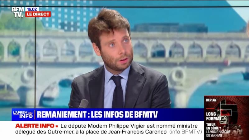 Remaniement: Philippe Vigier nommé ministre des Outre-mer, Sabrina Agresti-Roubache arrive au ministère de la Ville (info BFMTV)