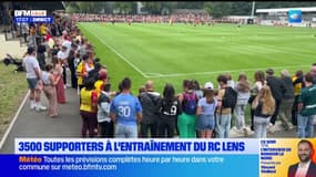 3.500 supporters présents à l'entraînement du RC Lens