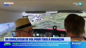 Briançon: une dizaine d'adultes en situation de handicap s'essayent au simulateur de vol