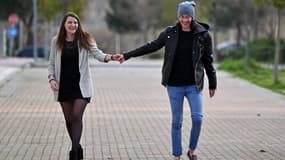 Pauline Peyraud-Magnin, tout sourire avec sa compagne, Camille (à gauche)