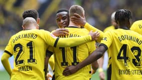 Le Borussia Dortmund lors d'une victoire contre Augsbourg, le 4 mai 2024