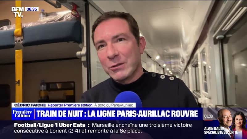 Paris-Aurillac: notre reporter à bord du train de nuit qui reprend du service