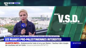 Manifestation pro-palestinienne interdite: pour Clémentine Autain, "c'est une décision inacceptable et injustifiable"