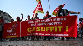 Manifestation pour l'abrogation de la réforme des retraites, à Marseille, le 5 juin 2025