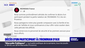 Aix-en-Provence: un homme meurt pendant l'Ironman 70.3