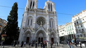 La basilique Notre-Dame de l'Assomption à Nice, le 30 octobre 2020