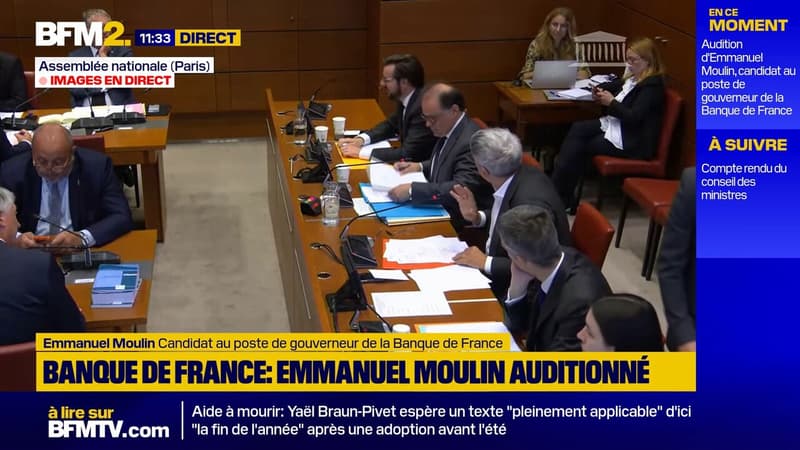 "Je vous remercie pour vos commentaires bienveillants", lance Emmanuel Moulin à Éric Coquerel