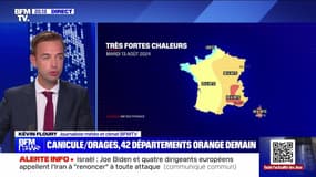 Canicule/Orages : 42 départements orange demain - 12/08 