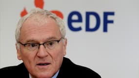 Le PDG d'EDF Jean-Bernard Lévy en mars 2019 à Charleville-Mézières 