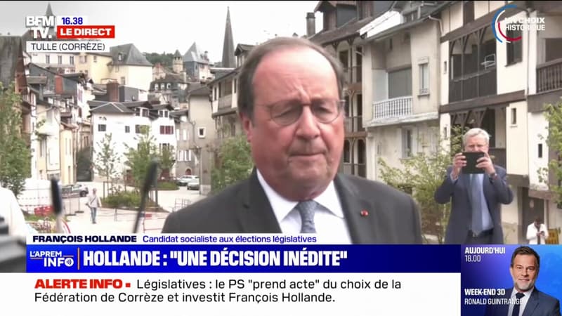 L'ex-président de la République, François Hollande, annonce sa candidature aux élections législatives en Corrèze