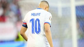 Kylian Mbappé avec l'équipe de France à l'Euro, à Düsseldorf le 17 juin 2024