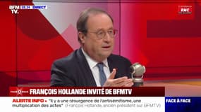 Lutte contre l'antisémitisme: François Hollande estime "qu'il y a un travail à poursuivre au niveau de l'école, au niveau des médias et de l'expression des uns et des autres"
